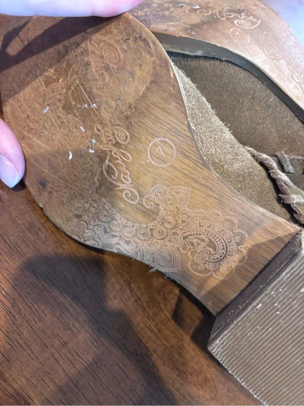 naughty monkey Tan Suede Laser-Cut Ankle Boots Boho Aesthetic